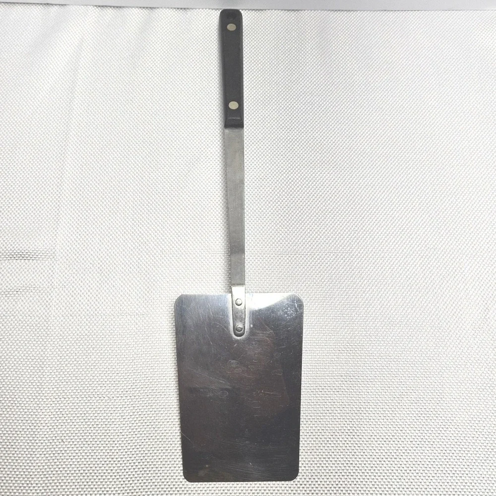 Ekco Flint Stainless Steel Spatula‎ Black Riveted Handle Vintage USA